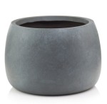 Donica misa z włókna ceramicznego Ø47, ciemny szary - Polnix
