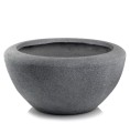 Płaska donica ogrodowa z włókna ceramicznego Ø37, antracyt - Polnix