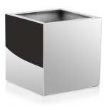 Donica lustrzana kwadratowa ze stali nierdzewnej Inox 25x25x25 - Polnix