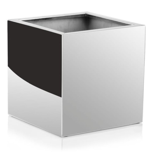 Donica lustrzana kwadratowa ze stali nierdzewnej Inox 25x25x25 - Polnix