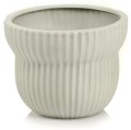 Ryflowana osłonka ceramiczna Ø13, jasnoszara - Polnix