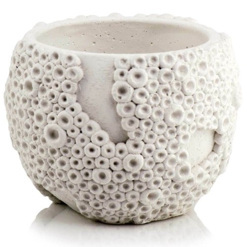 Ceramiczna osłonka ze strukturalnym wzorem Ø21, biała - Polnix