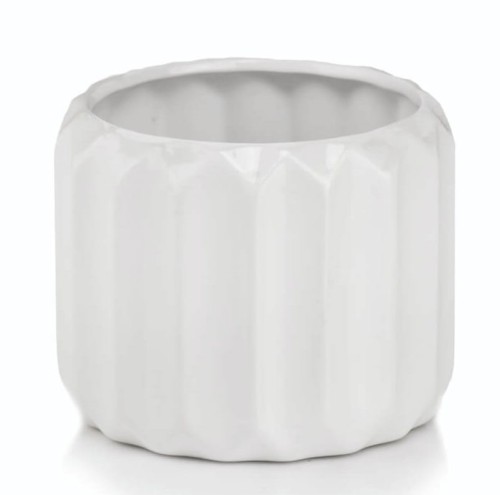 Ceramiczna osłonka doniczkowa z wypukłą strukturą Ø15 - Polnix