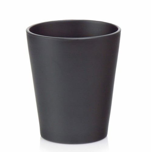 Osłonka na storczyka ceramiczna Ø13, czarna matowa - Polnix