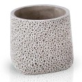Osłonka ceramiczna ze strukturą pęcherzyków Ø15, szara matowa - Polnix