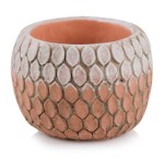 Ceramiczna doniczka z wypukłym wzorem Ø11 - Polnix