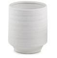 Ceramiczna osłonka na nodze z wypukłą teksturą Ø19, biała - Polnix