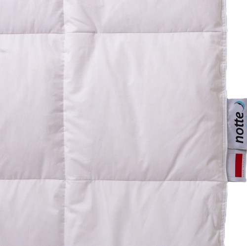 Kołdra z puchu gęsiego 220x200 Perla Light, bawełna, 90% puch, letnia - Notte