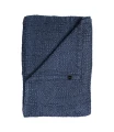 Niebieska narzuta na łóżko 200x260 Dani Indigo Oeko-Tex Gots - Himla