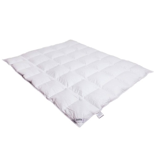 Kołdra z puchu gęsiego 200x200 Amore Medium, batyst, 90% puch, całoroczna - Notte