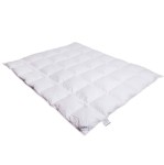 Kołdra z puchu gęsiego 160x200 Amore Warm, batyst, 90% puch, zimowa - Notte