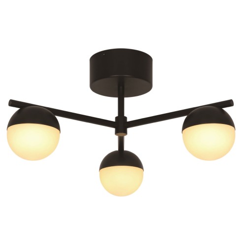 Lampa sufitowa kule Contina, czarna - Nordlux