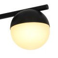 Lampa sufitowa kule Contina, czarna - Nordlux