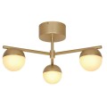 Lampa sufitowa kule Contina, złota - Nordlux