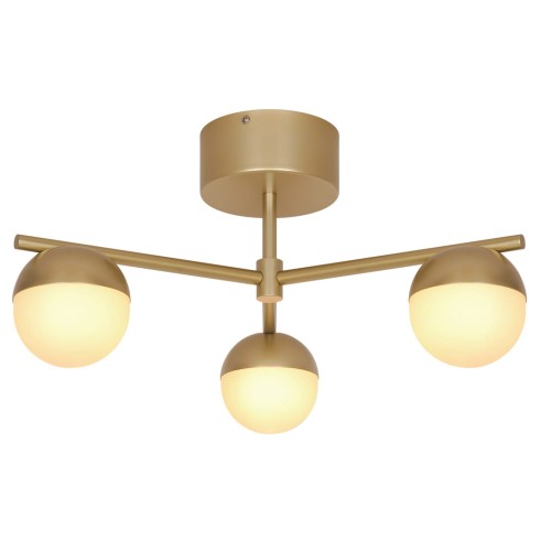 Lampa sufitowa kule Contina, złota - Nordlux