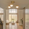 Lampa sufitowa kule Contina, złota - Nordlux