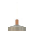 Nowoczesna lampa wisząca z oprawą z korka Elvas, zielona - Nordlux