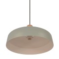 Nowoczesna lampa wisząca z oprawą z korka Elvas, zielona - Nordlux