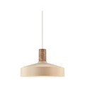 Nowoczesna lampa wisząca z oprawą z marmuru Elvas, beżowa - Nordlux