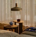 Nowoczesna lampa wisząca z oprawą z marmuru Elvas, beżowa - Nordlux