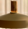 Nowoczesna lampa wisząca z oprawą z marmuru Elvas, beżowa - Nordlux