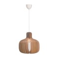 Lampa drewniana wisząca Hazo 43, naturalna - Nordlux