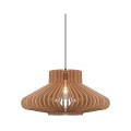 Designerska lampa wisząca drewniana Manago, naturalna - Nordlux