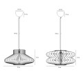 Designerska lampa wisząca drewniana Manago, naturalna - Nordlux