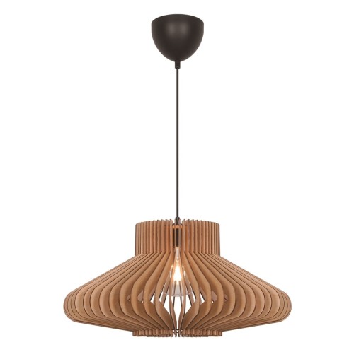 Designerska lampa wisząca drewniana Manago, naturalna - Nordlux