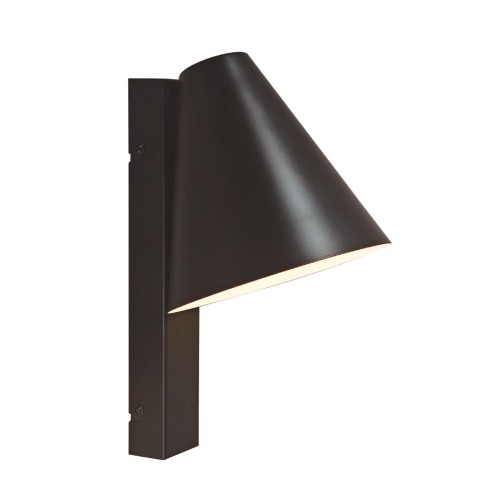 Prosty kinkiet z portem USB Wilmer, czarny - Nordlux