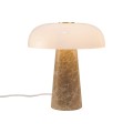 Lampa stołowa marmur szkło Glossy Mini, beżowa - DFTP by Nordlux