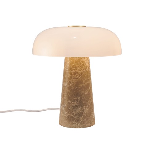 Lampa stołowa marmur szkło Glossy Mini, beżowa - DFTP by Nordlux