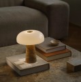Lampa stołowa marmur szkło Glossy Mini, beżowa - DFTP by Nordlux