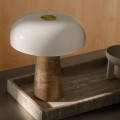 Lampa stołowa marmur szkło Glossy Mini, beżowa - DFTP by Nordlux