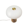Lampa stołowa marmur szkło Glossy Mini, beżowa - DFTP by Nordlux