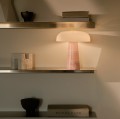 Lampa stołowa Glossy Mini kamień jadeit szkło, różowa - DFTP by Nordlux