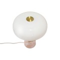 Lampa stołowa Glossy Mini kamień jadeit szkło, różowa - DFTP by Nordlux