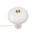 Lampa stołowa marmur szkło Glossy Mini, biała - DFTP by Nordlux