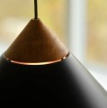 Lampa wisząca stożkowy klosz Kinto, czarna - DFTP by Nordlux