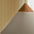 Lampa wisząca stożkowy klosz Kinto, biała - DFTP by Nordlux