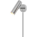 Minimalistyczna lampa ścienna Mib 6, kolor chrom - DFTP by Nordlux