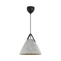 Designerska lampa wisząca Strap 36, filc, szara - DFTP by Nordlux