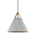 Designerska lampa wisząca Strap 36, filc, szara - DFTP by Nordlux
