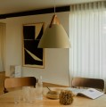 Designerska lampa wisząca Strap 36, piaskowa - DFTP by Nordlux