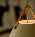 Designerska lampa wisząca Strap 36, piaskowa - DFTP by Nordlux