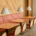 Designerska lampa wisząca Strap 36, piaskowa - DFTP by Nordlux