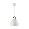 Designerska lampa wisząca Strap 36, biała - DFTP by Nordlux