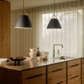 Designerska lampa wisząca Strap 36, czarna - DFTP by Nordlux