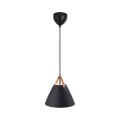 Designerska lampa wisząca Strap 27, czarna - DFTP by Nordlux