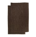 Materiałowe podkładki na stół Bistro Chocolate, 2-pak - Himla